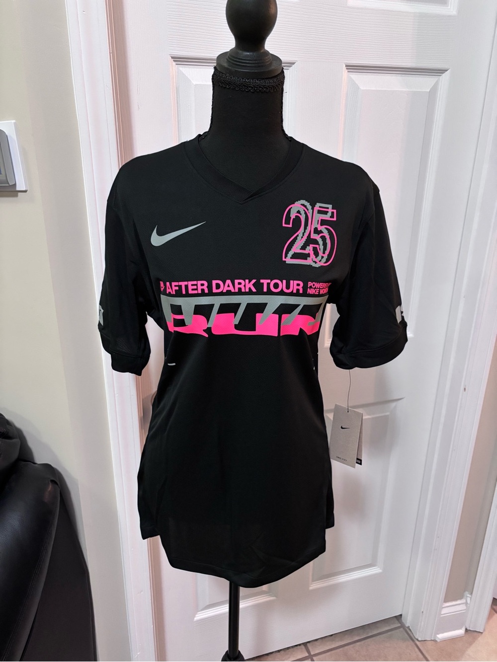 Nike Black & Pink After Dark Tour Soccer/Football Jersey